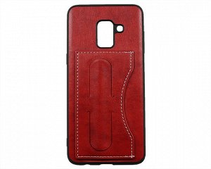 Чехол Samsung A530F A8 2018 Kanjian Card с держателем красный