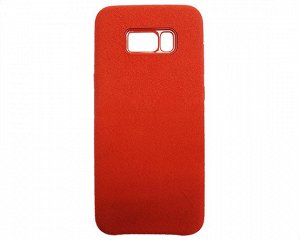 Чехол Samsung G955F Galaxy S8+ Suede (красный)