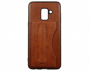 Чехол Samsung A530F A8 2018 Kanjian Card с держателем коричневый