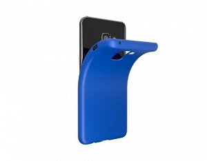 Чехол Samsung A730F A8+ Anycase TPU матовый синий, 140246