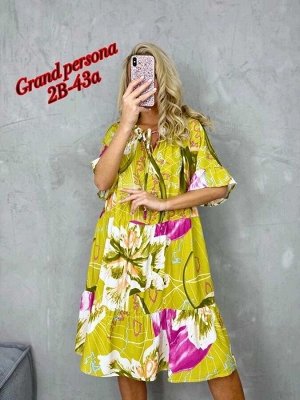 Женское платье. Ткань: Штапель Размер: 5XL(56-58),6XL(58-60)