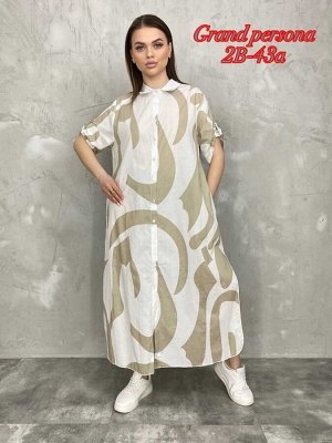 Женское платье. Ткань хлопок Размер: 3XL(50-52),4XL(52-54),5XL(54-56),6XL(56-58),7XL(58-60)