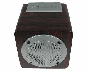 Колонка Wood 3080 черный (AUX/USB/microSD/Bluetooth/1200mAH/distance10m)