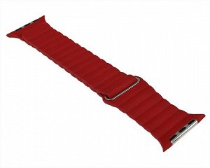 Ремешок Watch Series 42mm/44mm/45mm/49mm Leather Loop красный