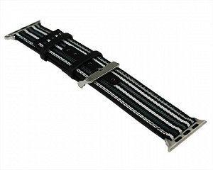 Ремешок Watch Series 38mm/40mm Gucci-stripe черный