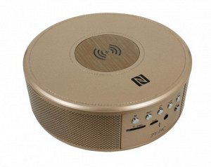 Колонка JY29C кофе (Bluetooth V4.2/microSD/AUX/FM/Clock)