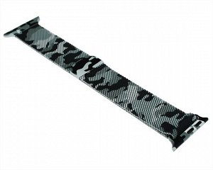 Ремешок Watch Series 38mm/40mm Milanese Loop серый камуфляж