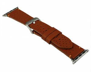 Ремешок Watch Series 38mm/40mm Beehive кожа коричневый