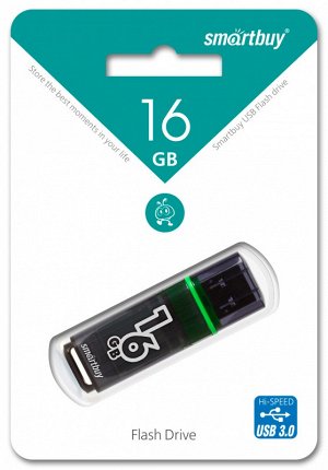 USB Flash 3.0 SmartBuy Glossy 16GB серый, SB16GBGS-DG