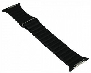 Ремешок Watch Series 42mm/44mm/45mm/49mm Leather Loop черный