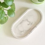 Подставка для украшений, 100% гипс, цвет мрамор
