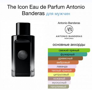 Мужские духи The Icon Eau de Parfum Antonio Banderas 100 мл. Оригинал