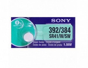 Элемент серебряно-цинковый Sony 392,SR41N цена за 1шт