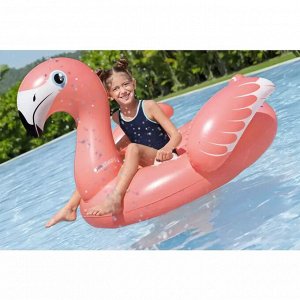 Надувная игрушка для плавания Bestway, 128 x 110 x 87 см "Фламинго", с ручками, от 3 лет