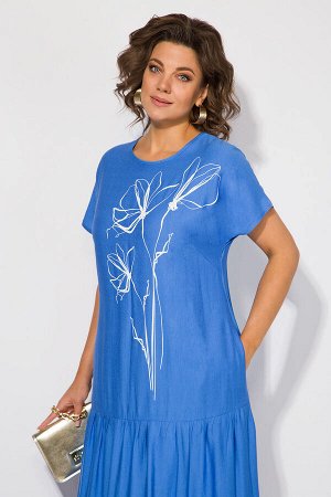 Платье Платье Liliana 1421 василек 
Состав: Вискоза-20%; Спандекс-10%; Хлопок-70%;
Сезон: Лето
Рост: 164

Роскошное удлиненное платье, станет настоящим украшением вашего весенне-летнего гардероба. Ид