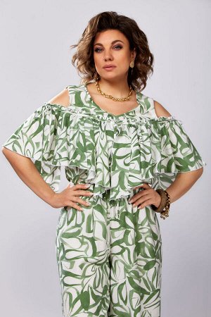 Костюм LADY SECRET 2996 белый+ зеленый
