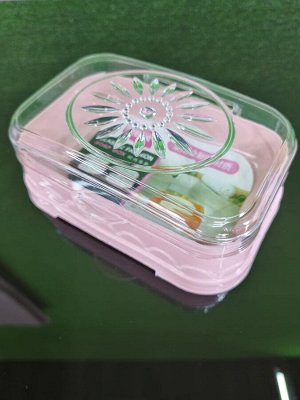 Мыльница с крышкой пластиковая