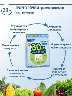 Fancl Витаминный комплекс для мужчин 30+лет