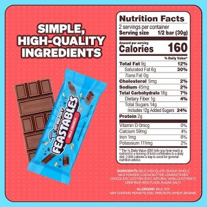 Feastables MrBeast Milk Crunch 60g - Молочный шоколад Мистера Биста Фистаблс с воздушным рисом