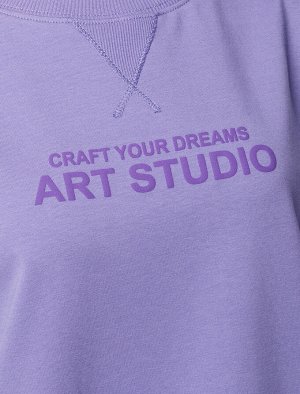 Футболка из тонкого премиального футера с эластаном лавандовый_art studio