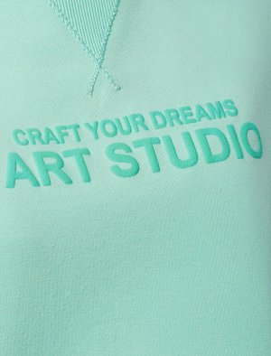 Футболка из тонкого премиального футера с эластаном мятный_art studio