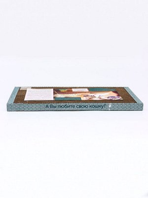 Домашняя когтеточка-лежанка для кошек, 56 x 30 см