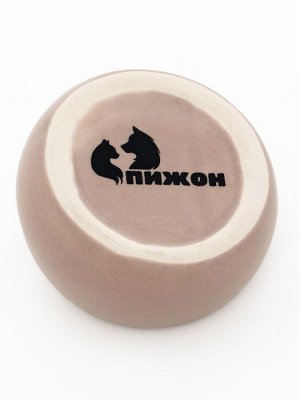 Миска керамическая со скошенным краем 30 мл - 5,7 х 5,7 х 3,5 см, бежевая