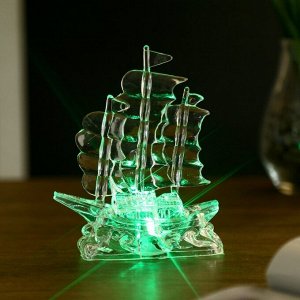 Ночник "Корабль" LED RGB батарейки 3хAG13 11х4х14,5 см.