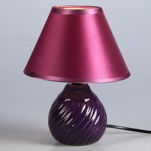 Лампа настольная "Волны" 1x40W E14 темно-фиолетовый 17x17x22 см