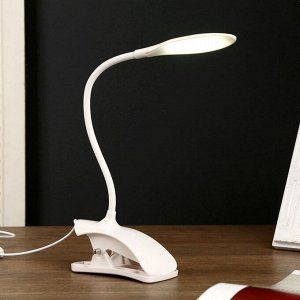 Лампа на прищепке "Терона" 5Вт USB белый 13х5,5х31,5 см.