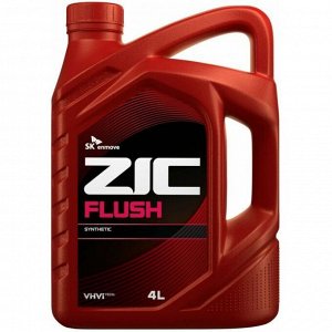 Масло промывочное ZIC Flush, синтетическое, для бензиновых и дизельных двигателей, канистра 4л, арт. 162659