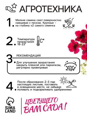 Семена Цветов Петуния "Тайдал Вейв Ред Велюр", 5 шт