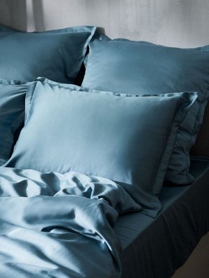 Наволочка SL Home Tencel 50*70+3 см , цв. серо-голубой