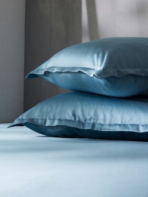 Наволочка SL Home Tencel 50*70+3 см , цв. серо-голубой