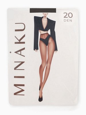Колготки женские в горошек MINAKU, чёрные