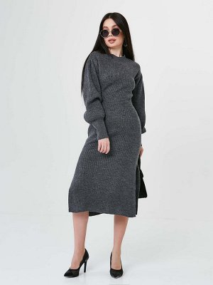 2454 Платье женское цвет т.серый