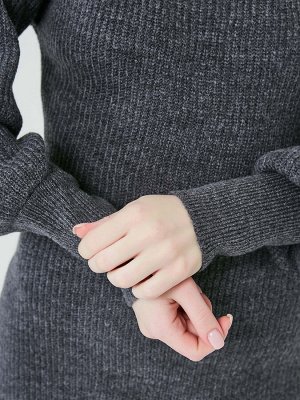 2454 Платье женское цвет т.серый