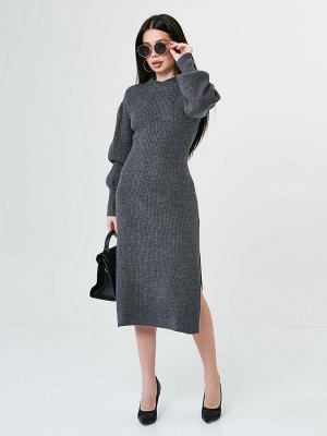2454 Платье женское цвет т.серый