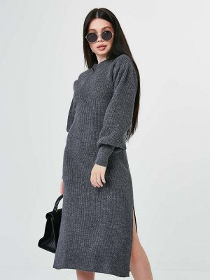 2454 Платье женское цвет т.серый