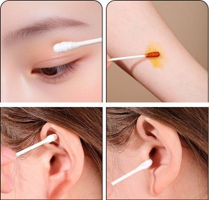 Ватные палочки "Swabs" хлопковые (100 шт, белые)