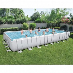 Каркасный бассейн Bestway Power Steel 956 х 488 х 132 см, 52231л, фильтр-насос. 8327л/ч, лестница, тент