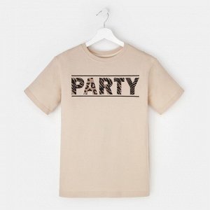 Футболка женская KAFTAN "Party", бежевый, р-р 48-50