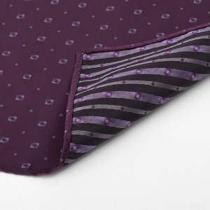 Набор мужской: галстук-бабочка 12 х 6, платок 21 х 21, фиолетовый, п/э
