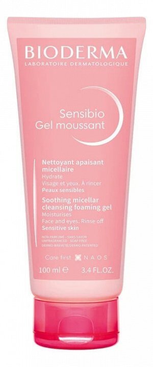 BIODERMA Очищающий гель для умывания для нормальной и чувствительной кожи лица Sensibio, 100 мл
