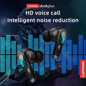 Беспроводные наушники Lenovo LP6 TWS с защитой от воды и RGB подсветкой