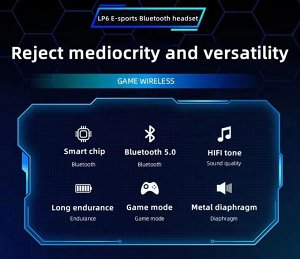 Беспроводные наушники Lenovo LP6 TWS с защитой от воды и RGB подсветкой