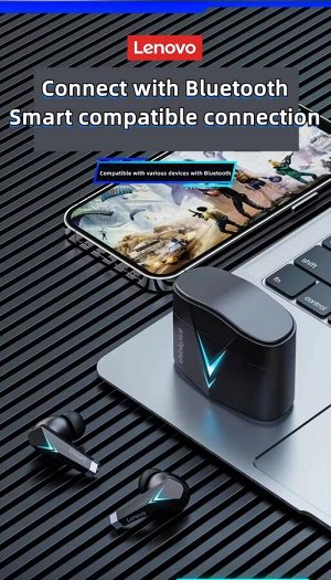 Беспроводные наушники Lenovo LP6 TWS с защитой от воды и RGB подсветкой
