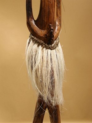 Сувенир интерьерный «Абориген», 19x14x100 см, дерево, коричневый