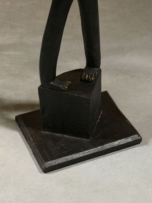 Сувенир интерьерный «Абориген», 19x14x100 см, дерево, чёрный