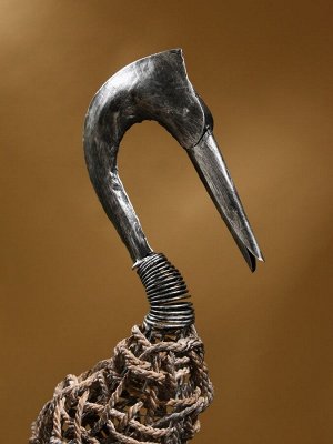 Сувенир плетёный «Цапля», 27x13x100 см